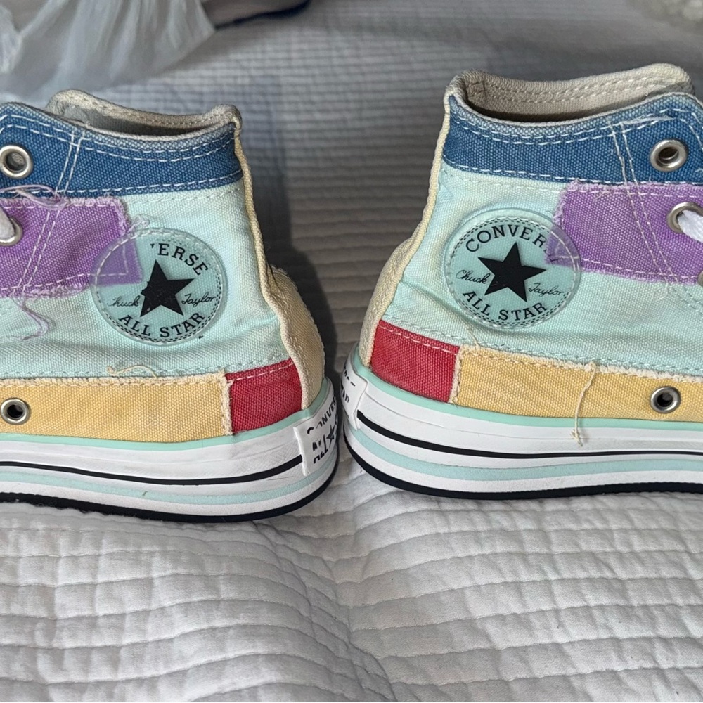 Converse Kids Multicolor Patchwork Sneakers
